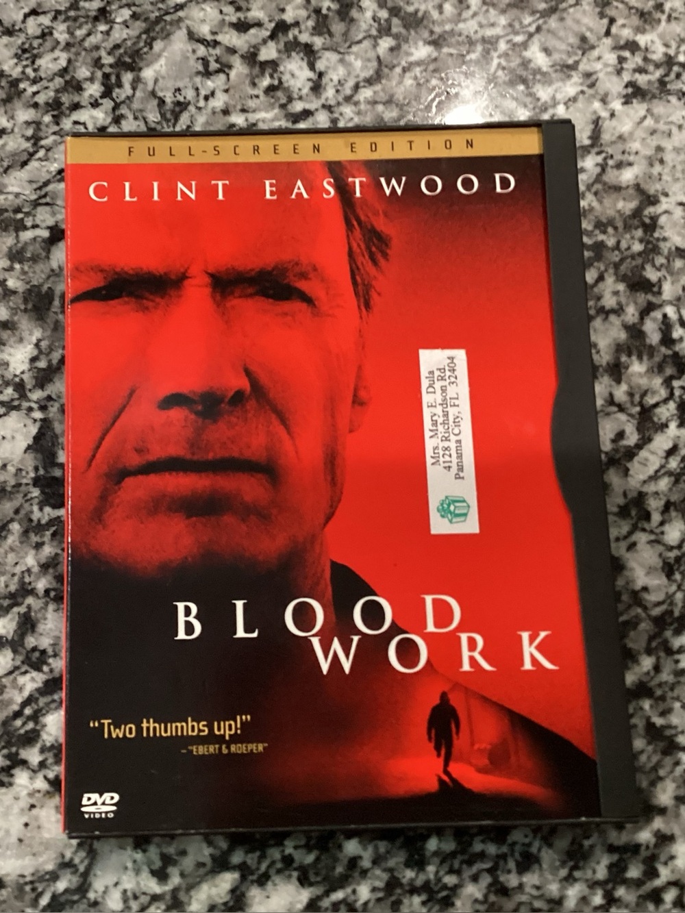 🔵🔵🔵 Blood Work - Clint Eastwood - DVD - Rated R - Jeff Daniels - Wanda De Jesus